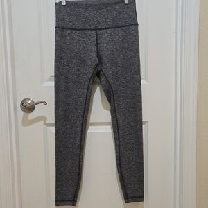 Lululemon Athletica Gray Leggings with Wide Waistband